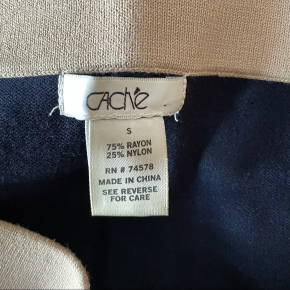 Vintage contrast tube top brown and blue - Picture 3 of 3